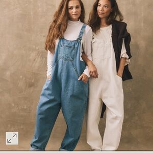 The Simple Folk Denim Dungaree Overalls Blue Small